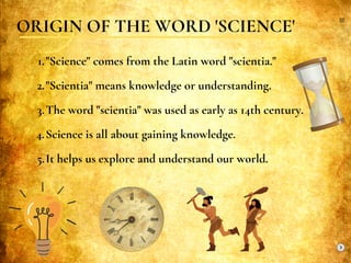 Introduction Science Introduction to Science | PDF