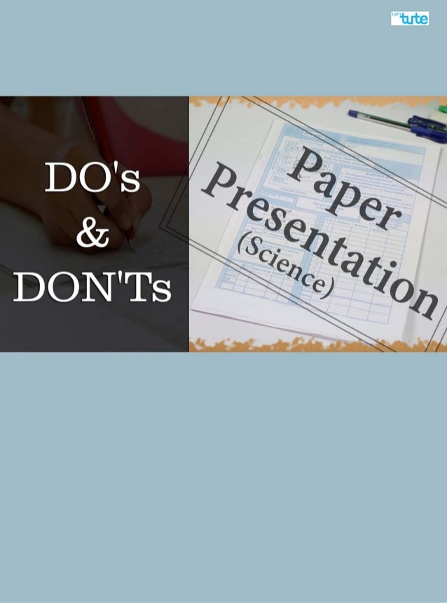 Science Paper Presentation Tips For Students Exam Tips LetsTute
