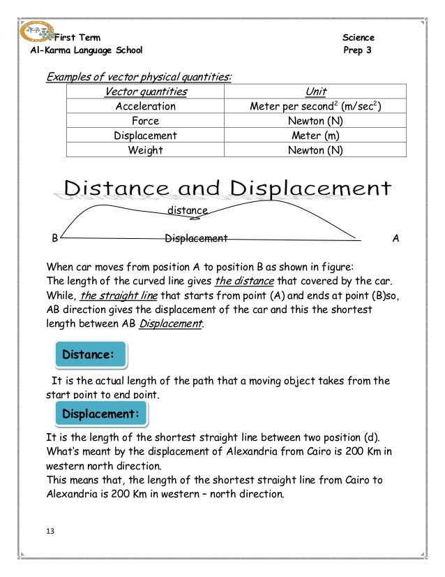  Distance And Displacement Worksheet Answers Free Download Goodimg co