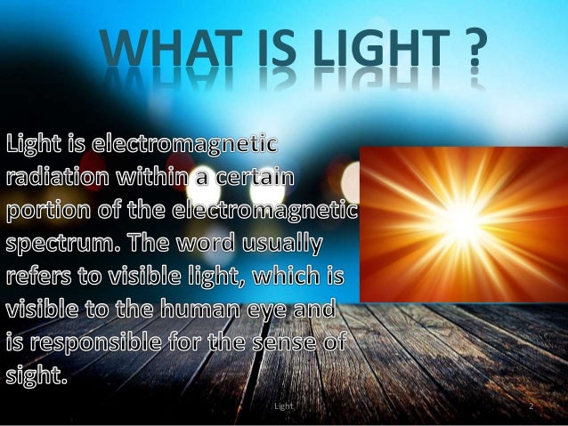 presentation on light