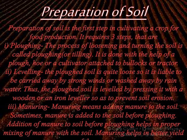 Crop Production And Management Class 8 Science PPT