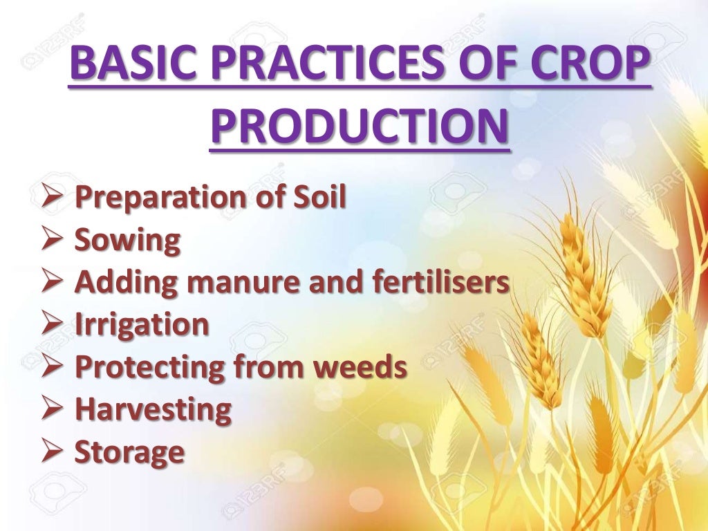 Crop production and management class 8 science