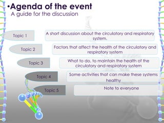 A Good Circulatory And Respiratory System | PPTX