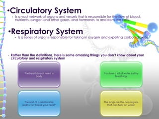 A Good Circulatory And Respiratory System | PPTX
