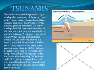 How often does hawaii get tsunamis