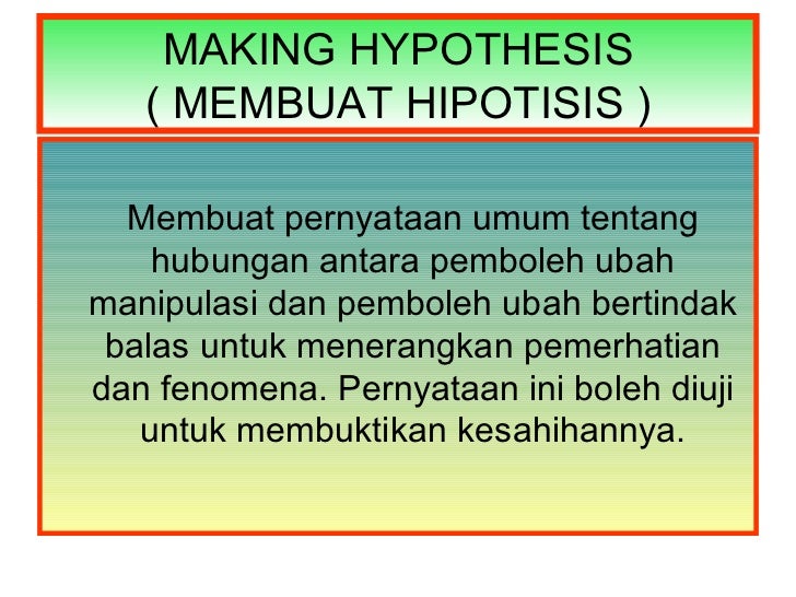 Science process skill