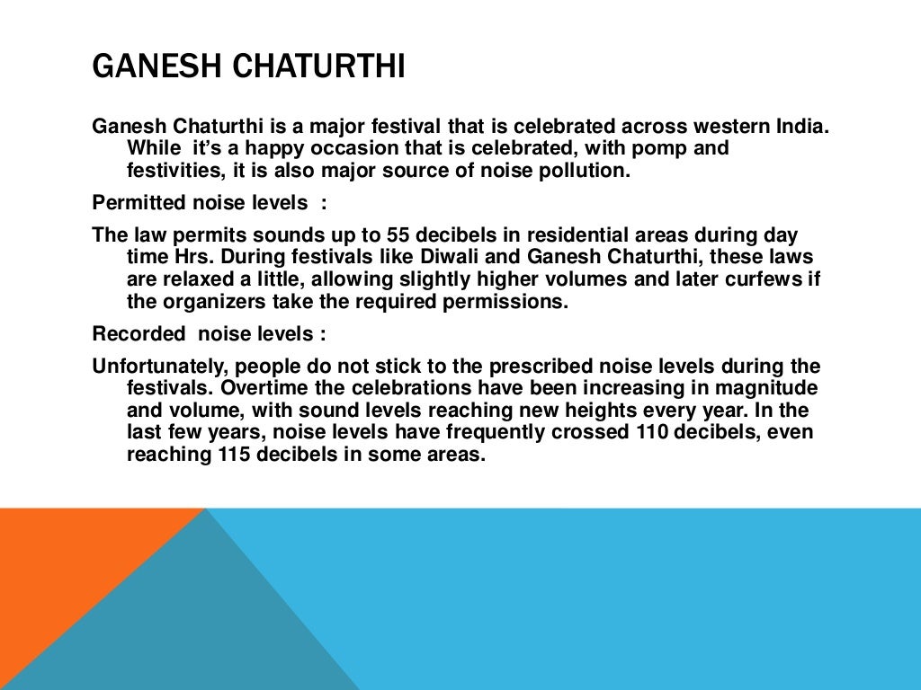 Noise pollution during festivals essay picture