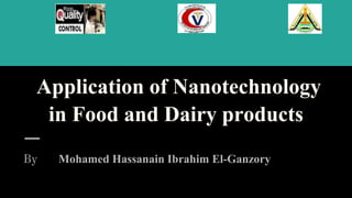 application of nanotechnology in food and dairy products | PPTX