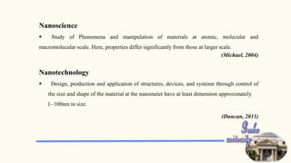 application of nanotechnology in food and dairy products | PPTX
