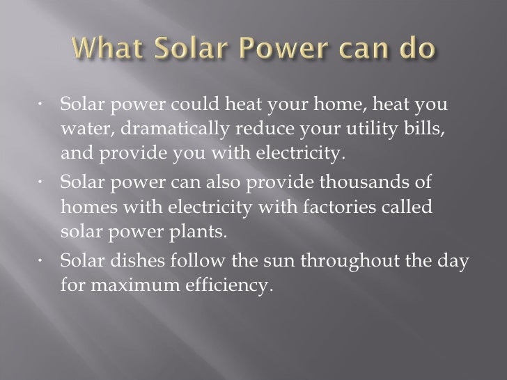 Solar home science projects Solar home science projects