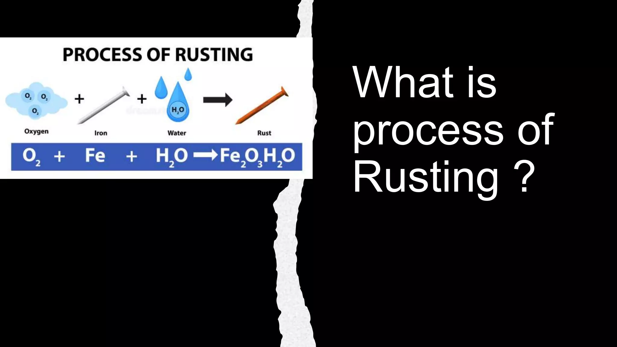 Rusting and how to prevent rusting PPT