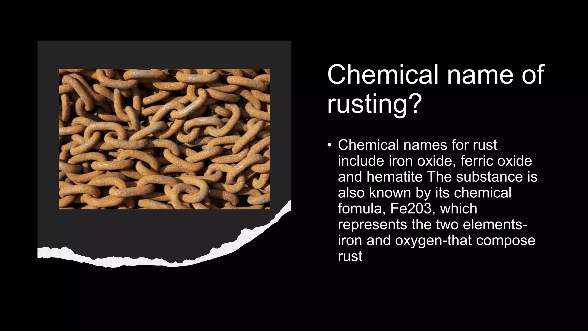 Rusting and how to prevent rusting PPT