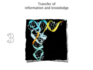 Transfer of
    information and knowledge




3
 