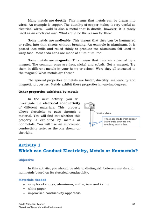 K TO 12 GRADE 7 LEARNING MATERIAL IN SCIENCE (Q1Q2)
