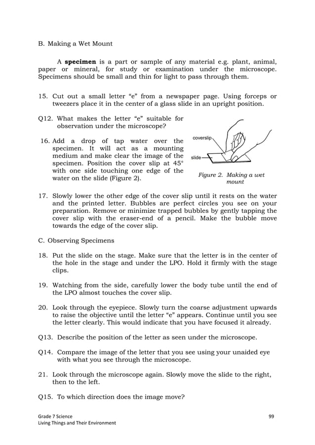 K TO 12 GRADE 7 LEARNING MATERIAL IN SCIENCE (Q1Q2)