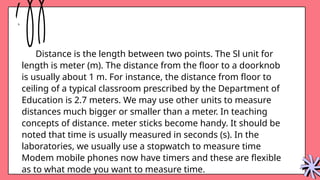 Force and Motion. Measuring time and distance | PPTX