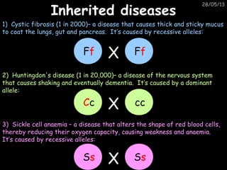 Junior Cycle Science. Biology. Inheritance and Selection. By Theresa ...