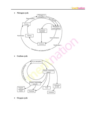    Nitrogen cycle




   Carbon cycle




   Oxygen cycle
 