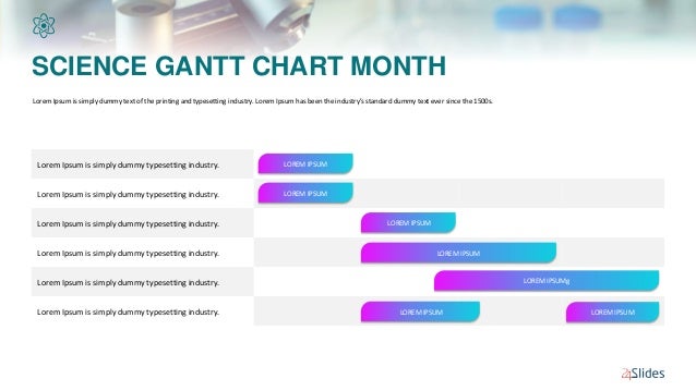 sciences gantt template free download