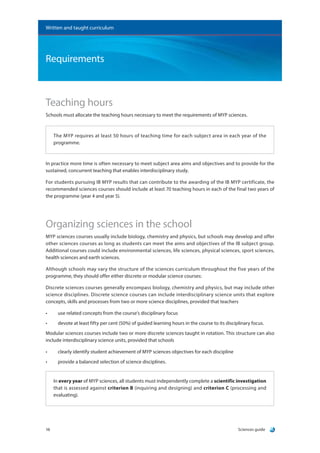 Myp Science Guide Sciences guide | PDF