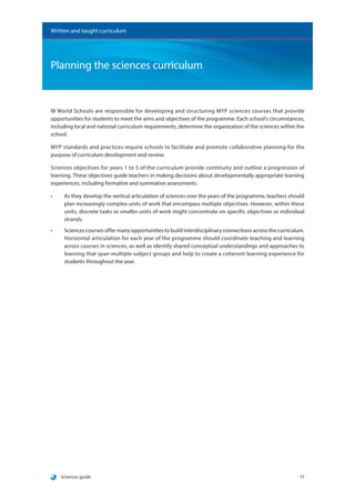 Myp Science Guide Sciences guide | PDF
