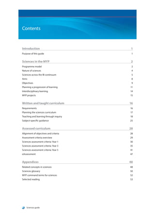 Myp Science Guide Sciences guide | PDF