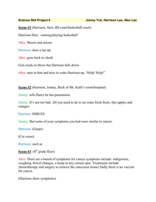 Science skit script 2 | DOCX