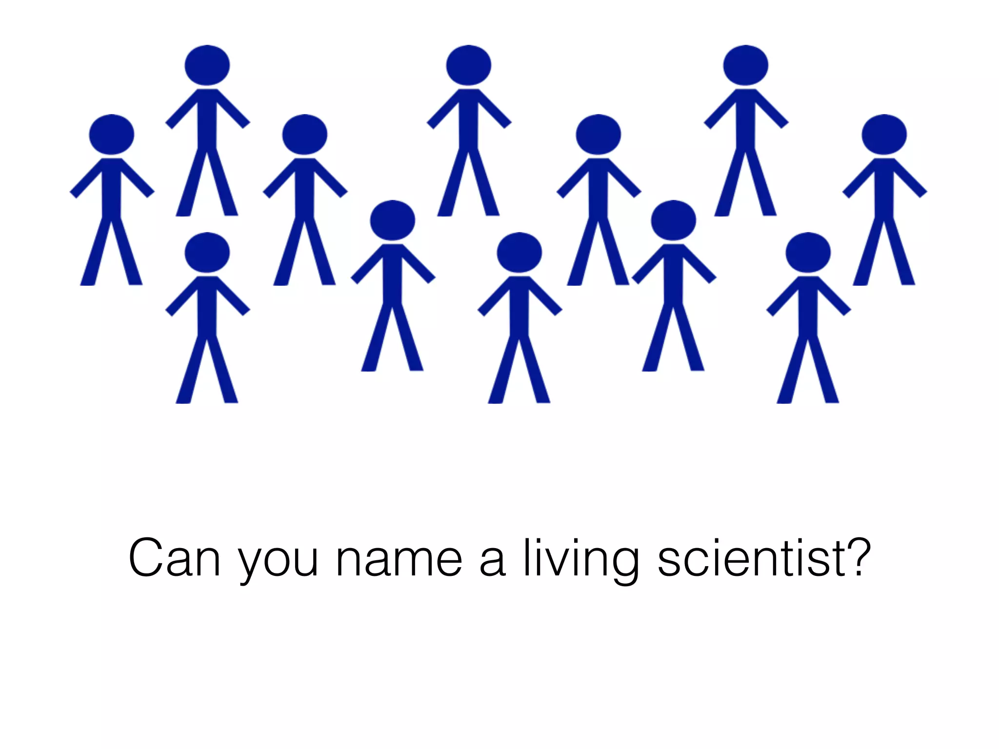 Can you name a living scientist?
 