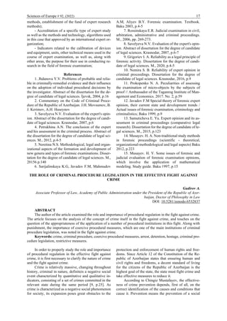 Sciences of Europe # 92, (2022) 17
methods, establishment of the fund of expert research
methods);
- Accreditation of a sp...