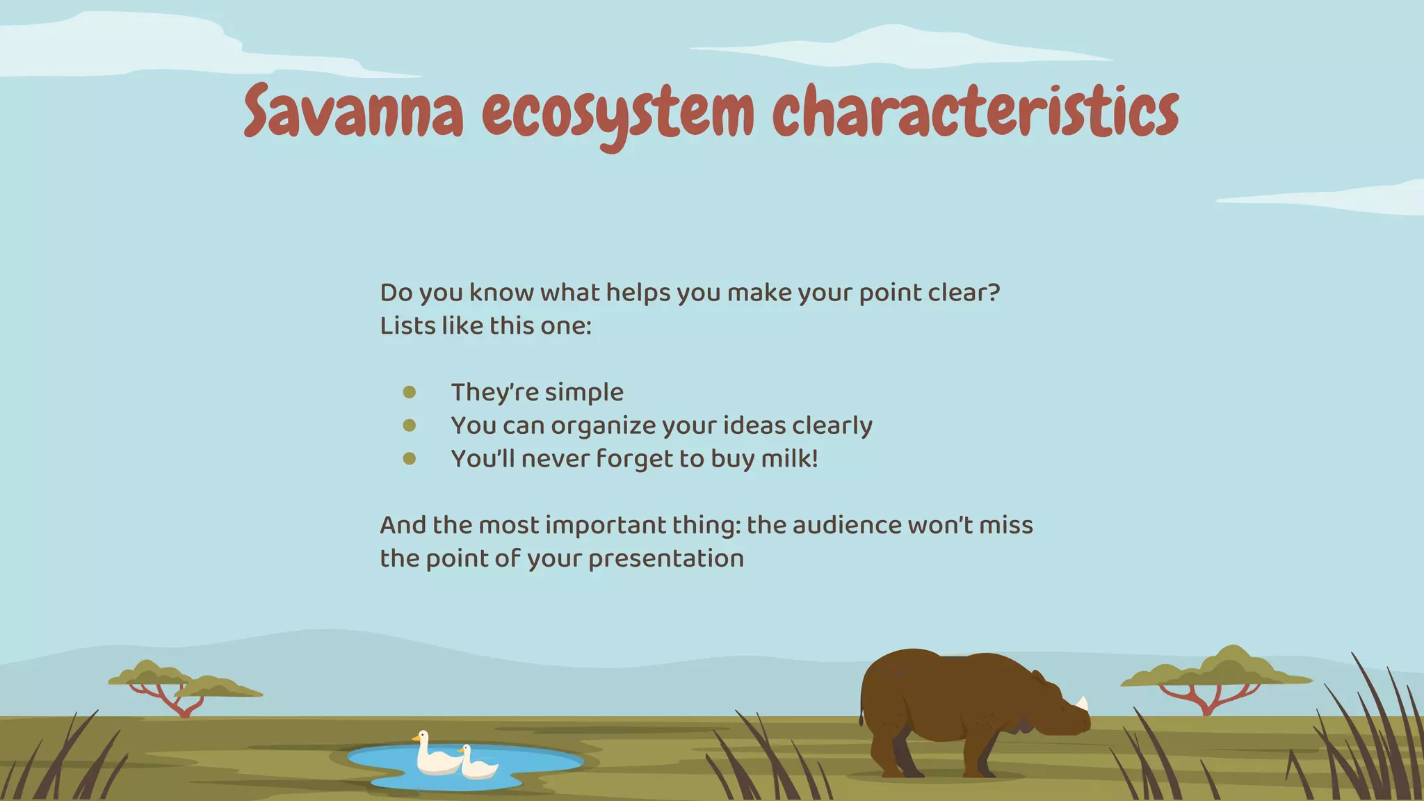 Science Subject for Elementary - 5th Grade_ Savannah Biome Ecosystem by ...