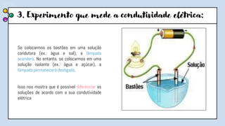 Condutividade elétrica das soluções | PPTX