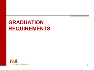 GRADUATION
REQUIREMENTS




               25
 