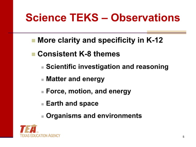 project based research teks tea