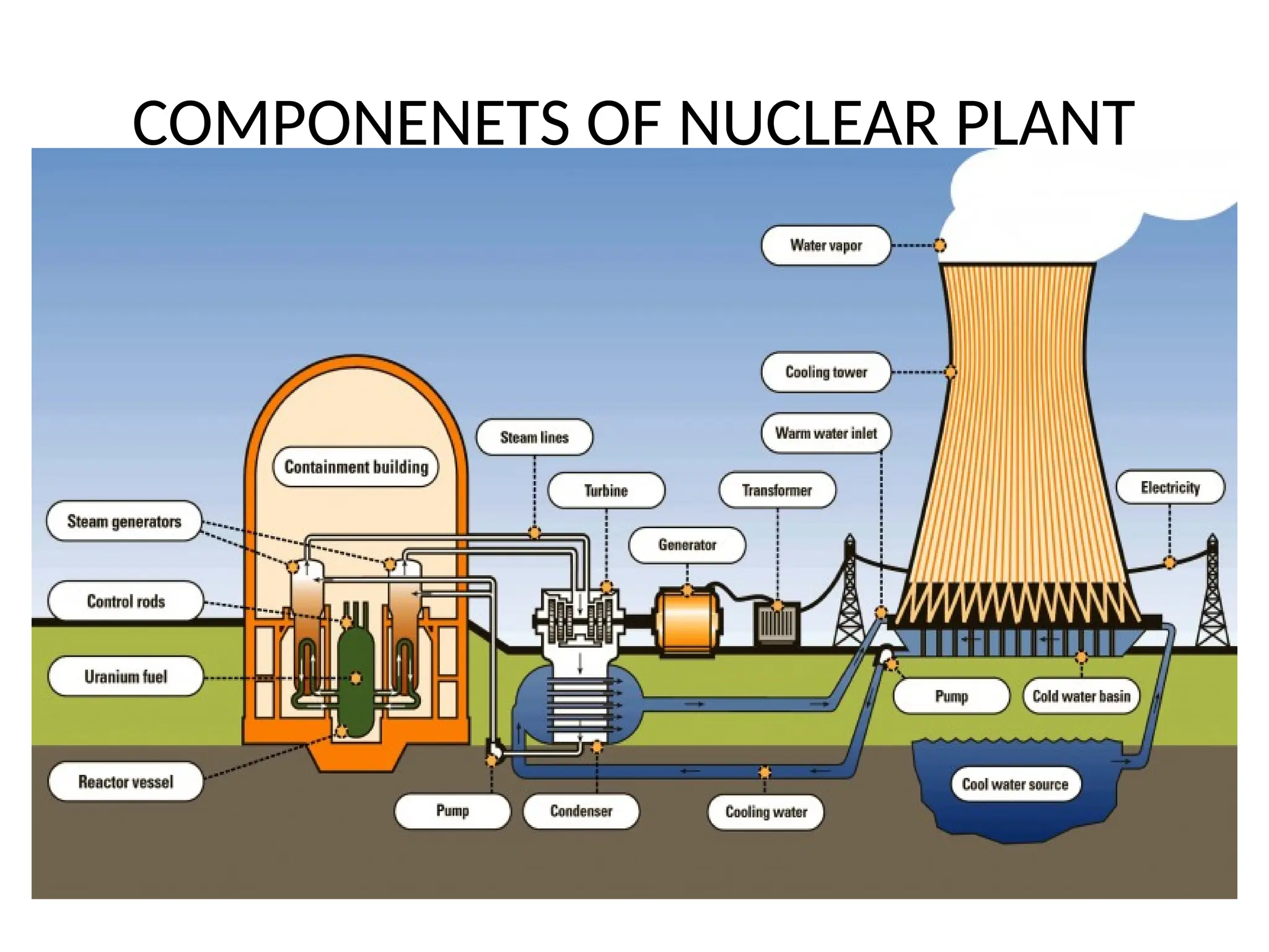 COMPONENETS OF NUCLEAR PLANT
 