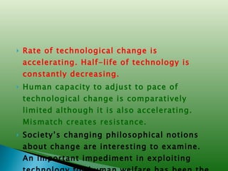 Technology Change Accelerating Science, Technology & Knowledge Economy | PPT