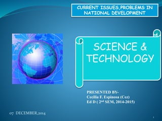 Problem In Science And Technology Science & Technology | PPTX