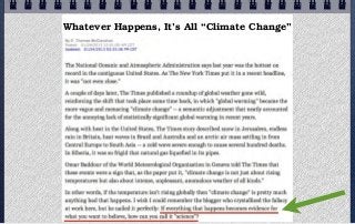 Whatever Happens, It’s All “Climate Change”
 