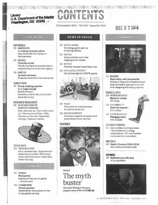 Science Update - No 279 - Jan 2017