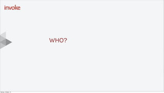 Here is the subtitle. Write
something intersting.
T I T L E T E X T
G O E S
H E R E . . .
Y O U C A N D O
U P T O s i x
L I N E S
Drop photo here,
right click
“Send to Back”
Then DELETE this
placeholder text
Wh0?
Monday, 10 March, 14
 