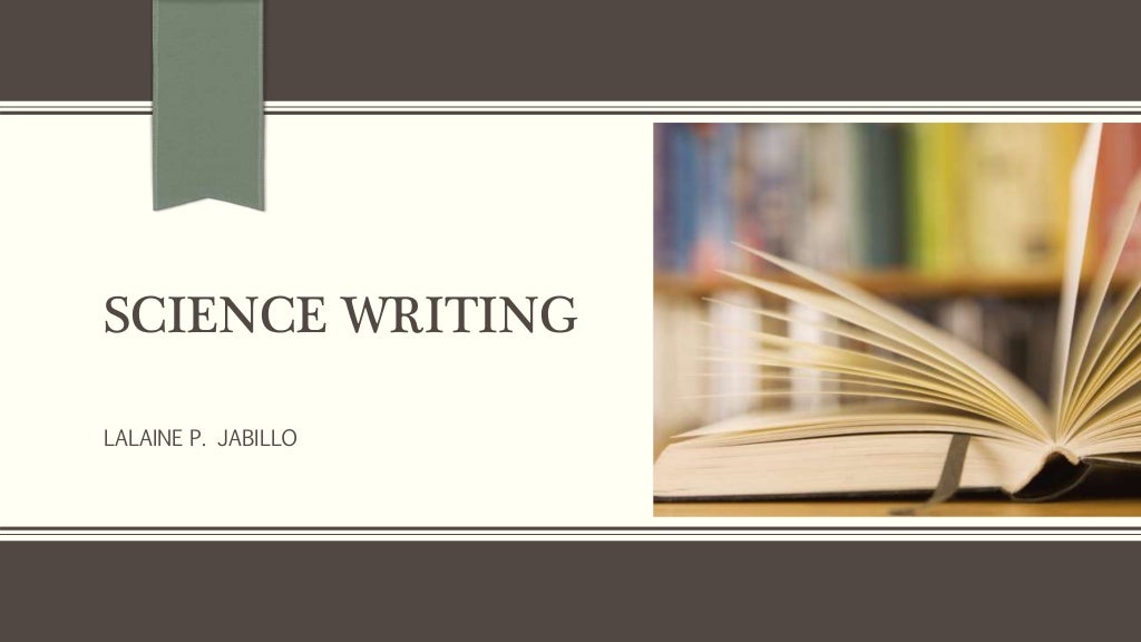 Science writing