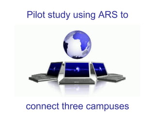 Pilot study using ARS to




connect three campuses
 