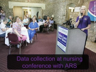 Int J Nurs Pract 2010;16(3):268-73.
Data collection at nursing
 conference with ARS
 