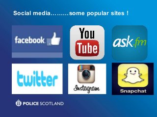 Social media………some popular sites !
 