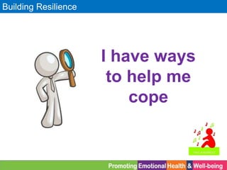 Building Resilience
I have ways
to help me
cope
 
