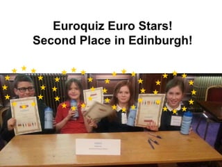 Euroquiz Euro Stars!
Second Place in Edinburgh!
 