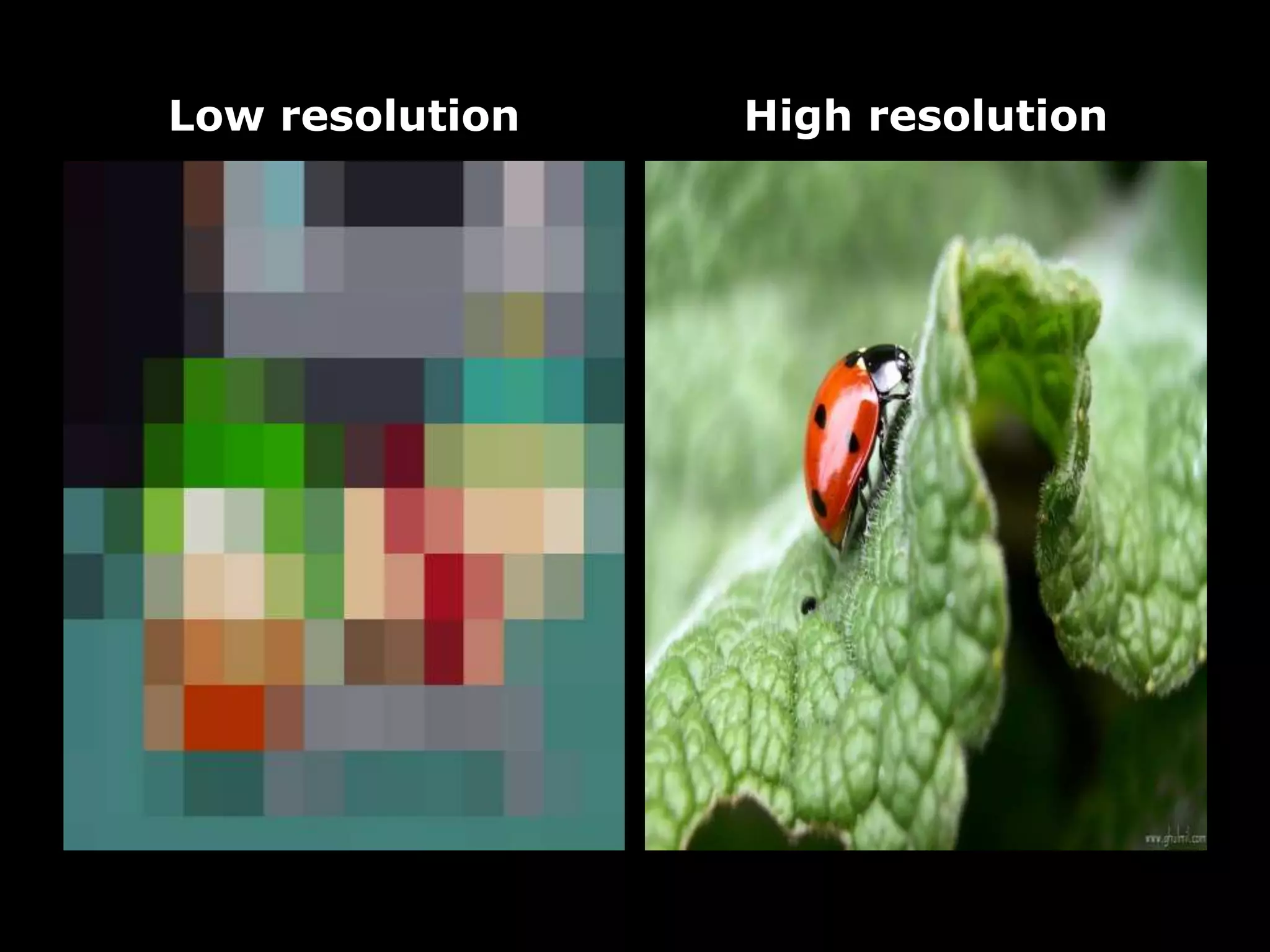 Low resolution High resolution
 