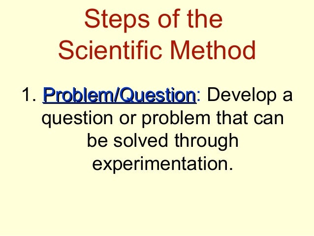step by step introduction to scientific methods for juniors scientific method 5 steps