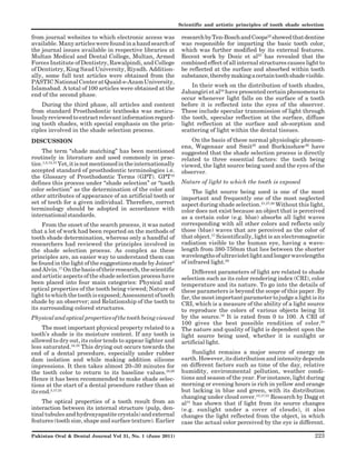 Scientific and artistic principles of tooth shade selection | PDF