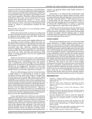Scientific and artistic principles of tooth shade selection | PDF