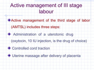 Scientific basis for intranatal care | PPT